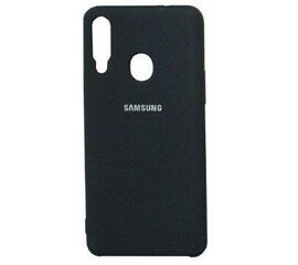 Чехол Samsung A20S SILICONE COVER Черный - Сервис Плюс Рус