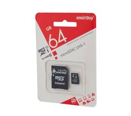 Карта памяти Micro SD 64GB Smart Buy class 10 - Сервис Плюс Рус