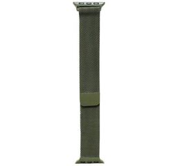 Ремешок для Apple watch 38/40mm Milanese loop Темно-зеленый (Pine green) - Сервис Плюс Рус