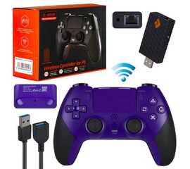 Джойстик PS4 (PS5) беспроводной 2.4G, фиолетовый - Сервис Плюс Рус