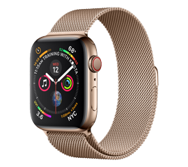 Apple Watch Series 4, 40 мм, нержавеющая сталь (4-го поколения), золотой (уценка) - Сервис Плюс Рус