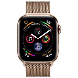 Apple Watch S4 40mm Gold Aluminum with Gold Milanese Loop Apple - Сервис Плюс Рус