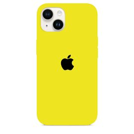 Чехол силиконовый для iPhone 14 Pro Max (6.7) Silicon Сase - №18 (Желтый) Apple - Сервис Плюс Рус