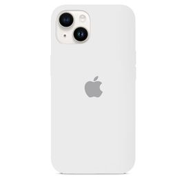 Чехол силиконовый для iPhone 14 Plus (6.7) Silicon Сase - №4 (Белый) Apple - Сервис Плюс Рус