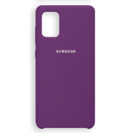 Чехол Samsung A71 Silicone Cover пурпурный №10 - Сервис Плюс Рус