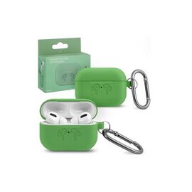 Чехол APods Pro Hang Silicon Сase с карабином HF green - Сервис Плюс Рус
