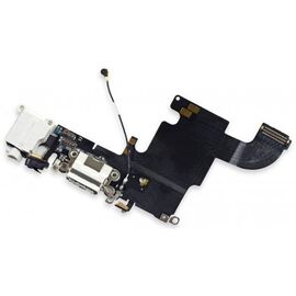 iPhone 6 Нижний шлейф (снятый оригинал) - белый - Сервис Плюс Рус