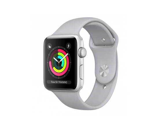 Apple Watch 3 42mm Silver Aluminum Case with Gray Sport Band Apple - Сервис Плюс Рус