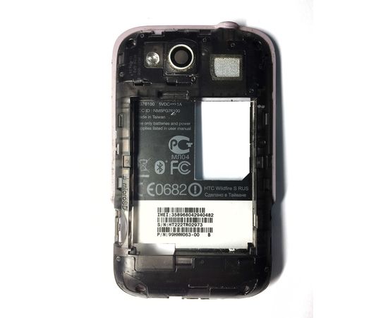HTC Wildfire S Средняя часть корпуса (Сиреневый) (org.) HTC - Сервис Плюс Рус
