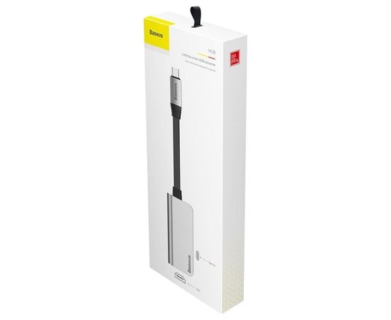 USB-концентратор Baseus Little box (CAHUB-E), разъемов: 2 (HUB Type-C на Type-C + HDMI) Baseus - Сервис Плюс Рус