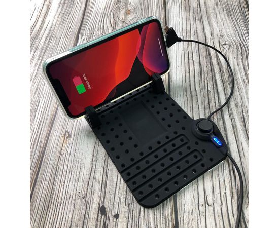 Автомобильный держатель-зарядка Ditto DO-CZ18 для смартфонов резиновый на торпеду - Сервис Плюс Рус