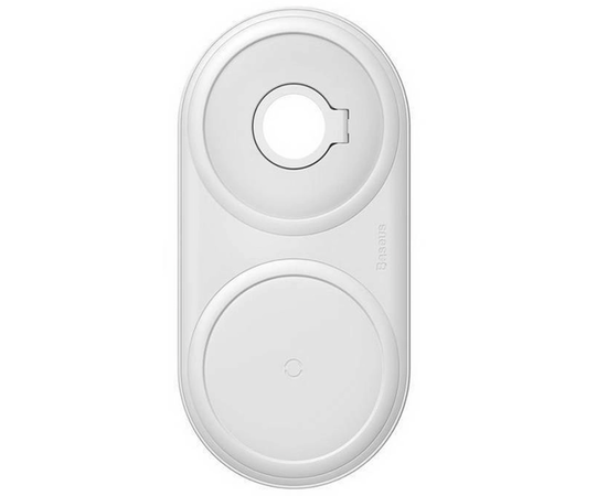 Беспроводное зарядное устройство Baseus Planet 2 in 1 Cabel Winder + Wireless Charger WXPL-B02 White Baseus - Сервис Плюс Рус