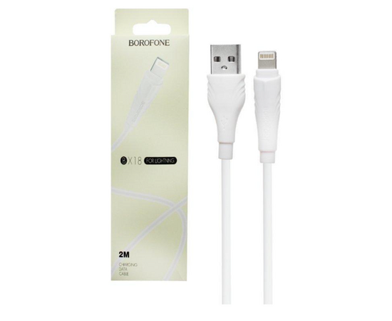 Кабель USB Lightning bx18 2m Borofone белый Borofone - Сервис Плюс Рус