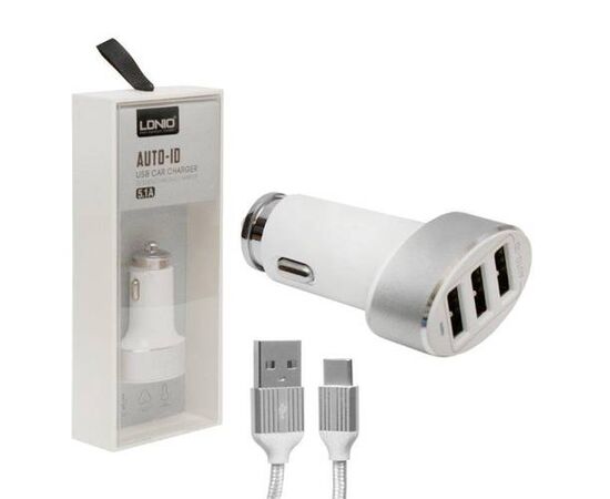 АЗУ Type-C на 3 USB 5.1А C501 LDNIO - Сервис Плюс Рус
