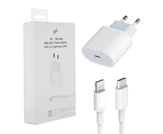 Комплект кабель + СЗУ Type-C Lighting 12W - Сервис Плюс Рус