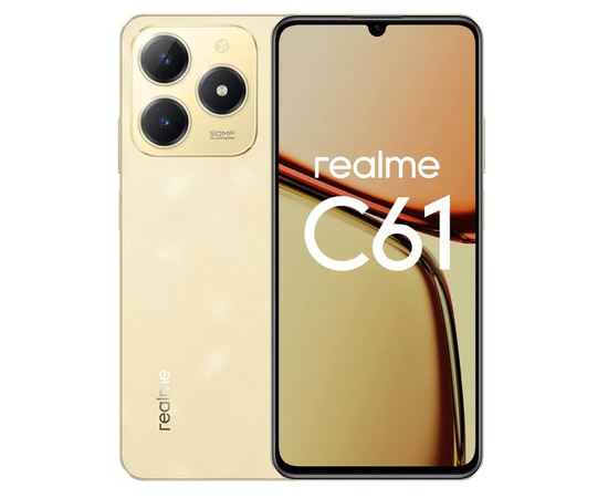 Смартфон realme C61 6/128, золотой Realme - Сервис Плюс Рус