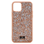 Силиконовый чехол-накладка со стразами SWAROVSKI для iPhone 12 Mini, Розовый песок - Сервис Плюс Рус